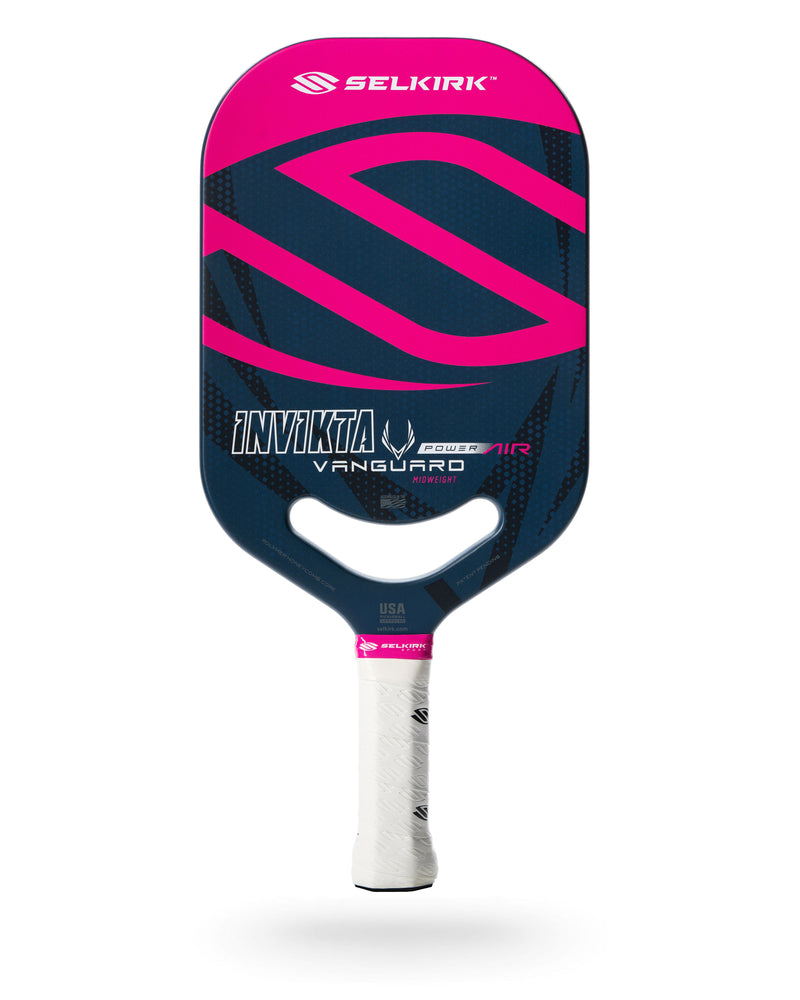 Load image into Gallery viewer, Selkirk Vanguard Power Air-Invikta Pickleball Paddle pink and black front
