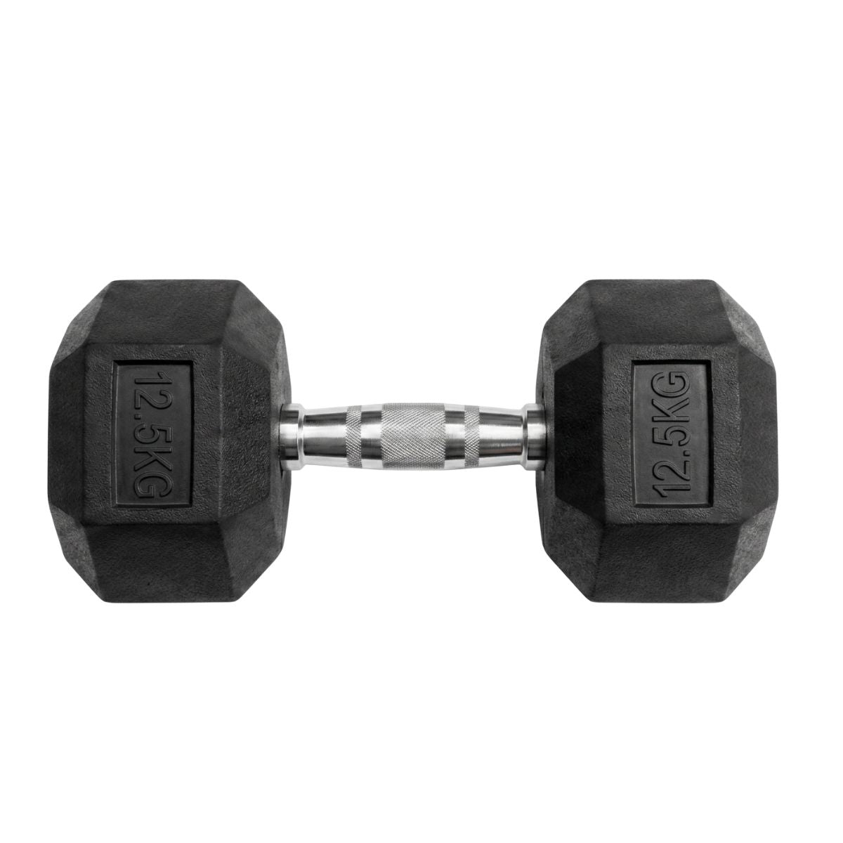 Puls8 Hex Rubber Coated Dumbbell (Single Dumbell)