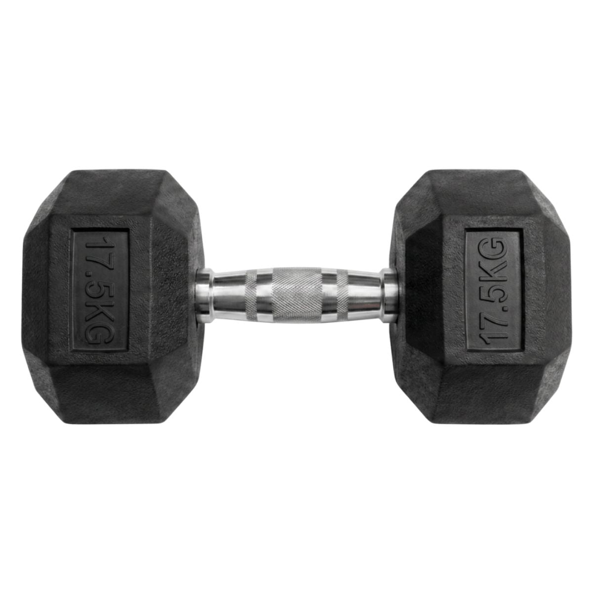 Puls8 Hex Rubber Coated Dumbbell (Single Dumbell)