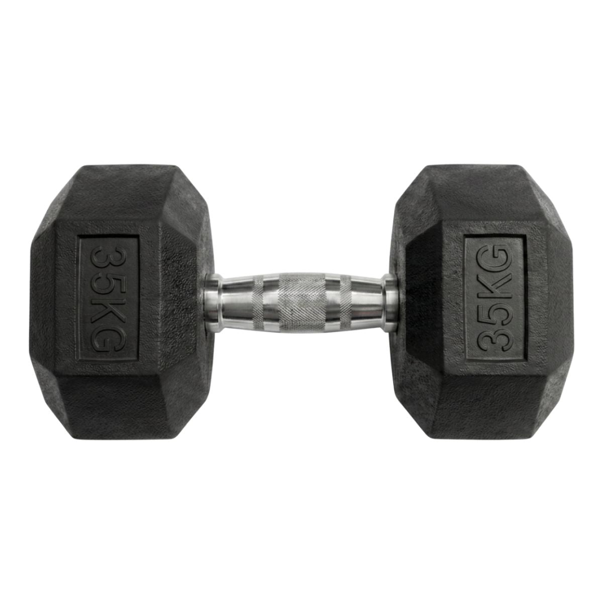 Puls8 Hex Rubber Coated Dumbbell (Single Dumbell)