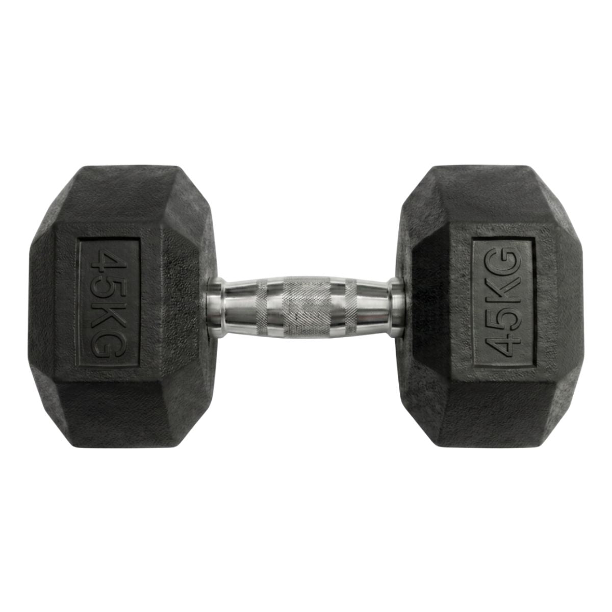 Puls8 Hex Rubber Coated Dumbbell (Single Dumbell)