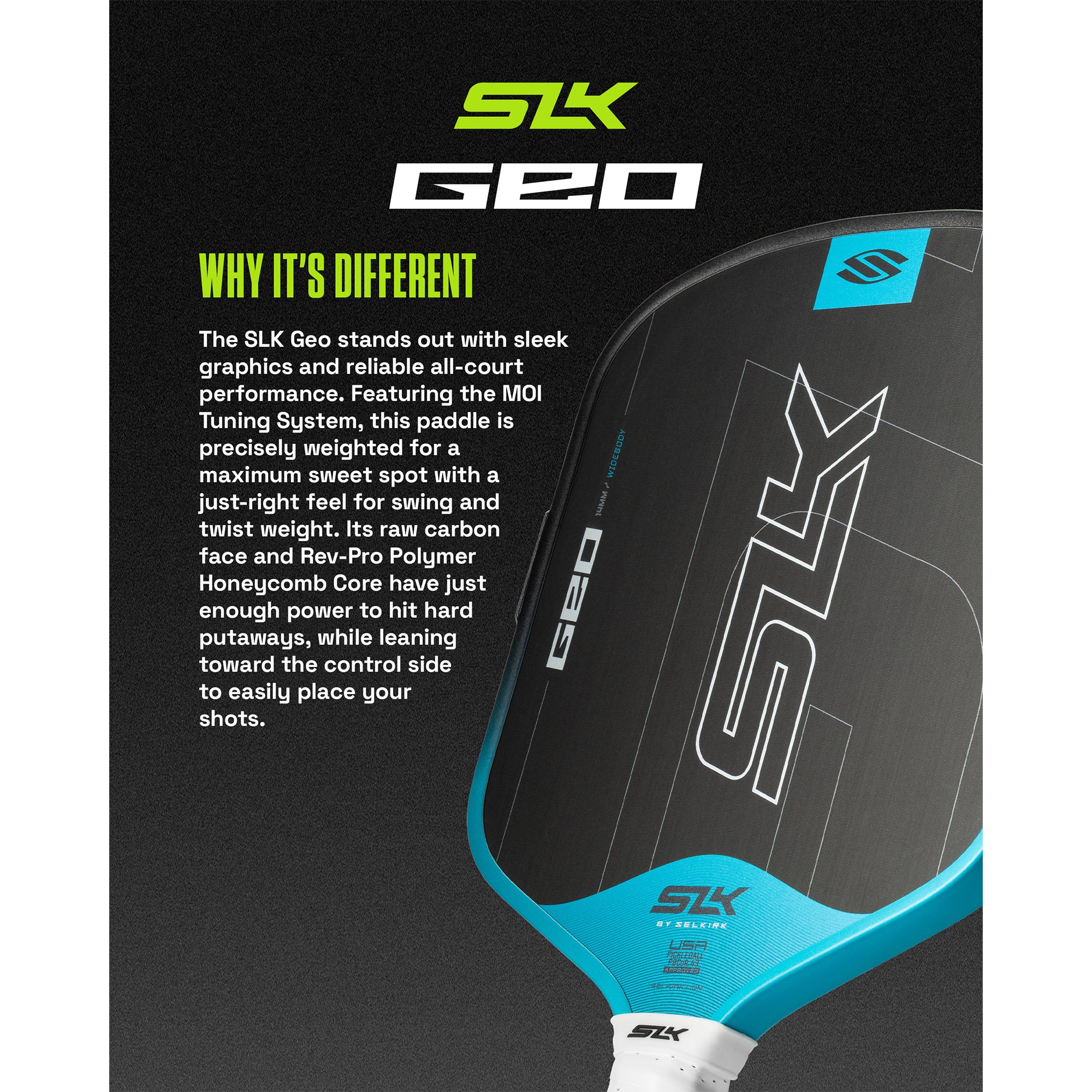 Selkirk SLK GEO Pickleball Paddle (Widebody)