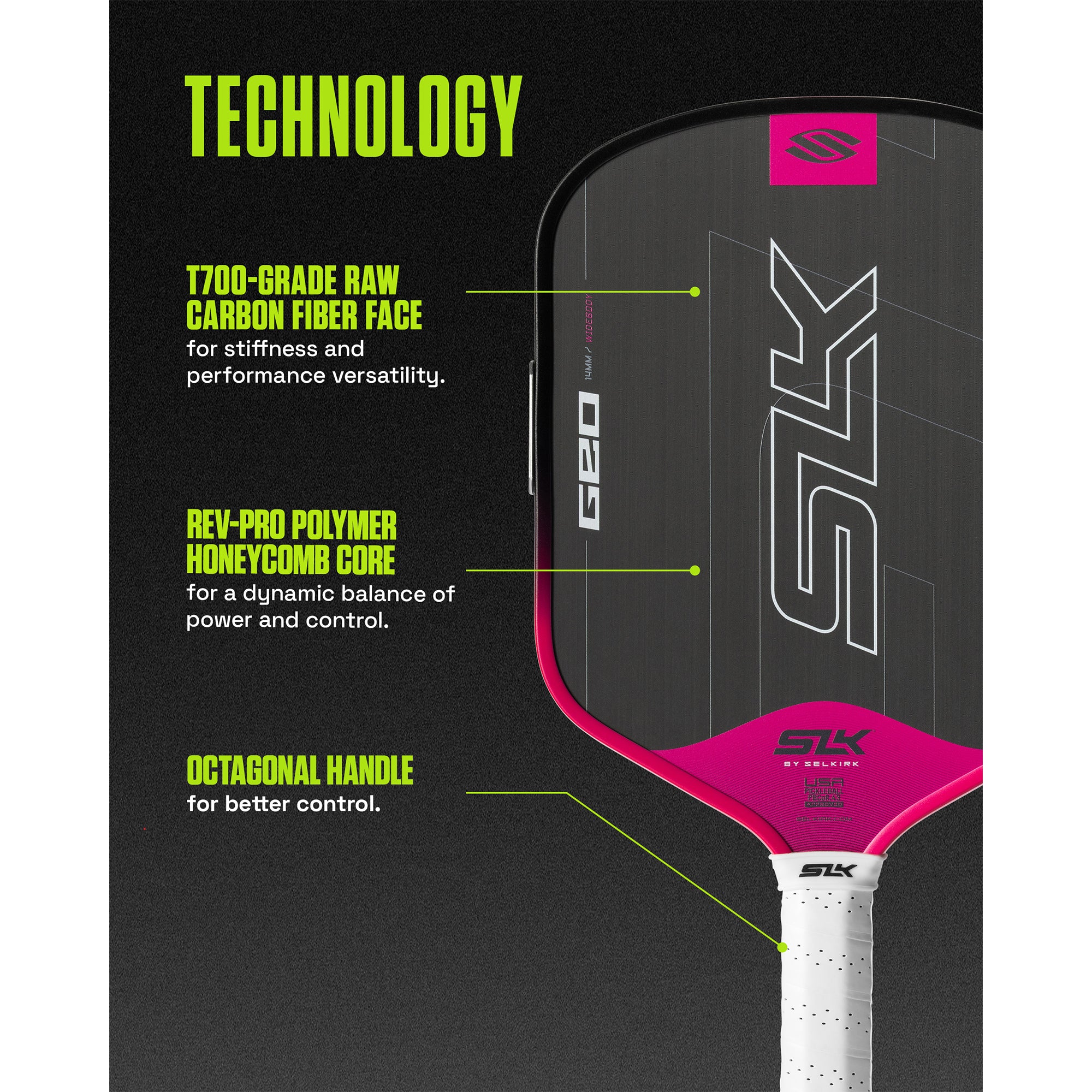Selkirk SLK GEO Pickleball Paddle (Elongated)