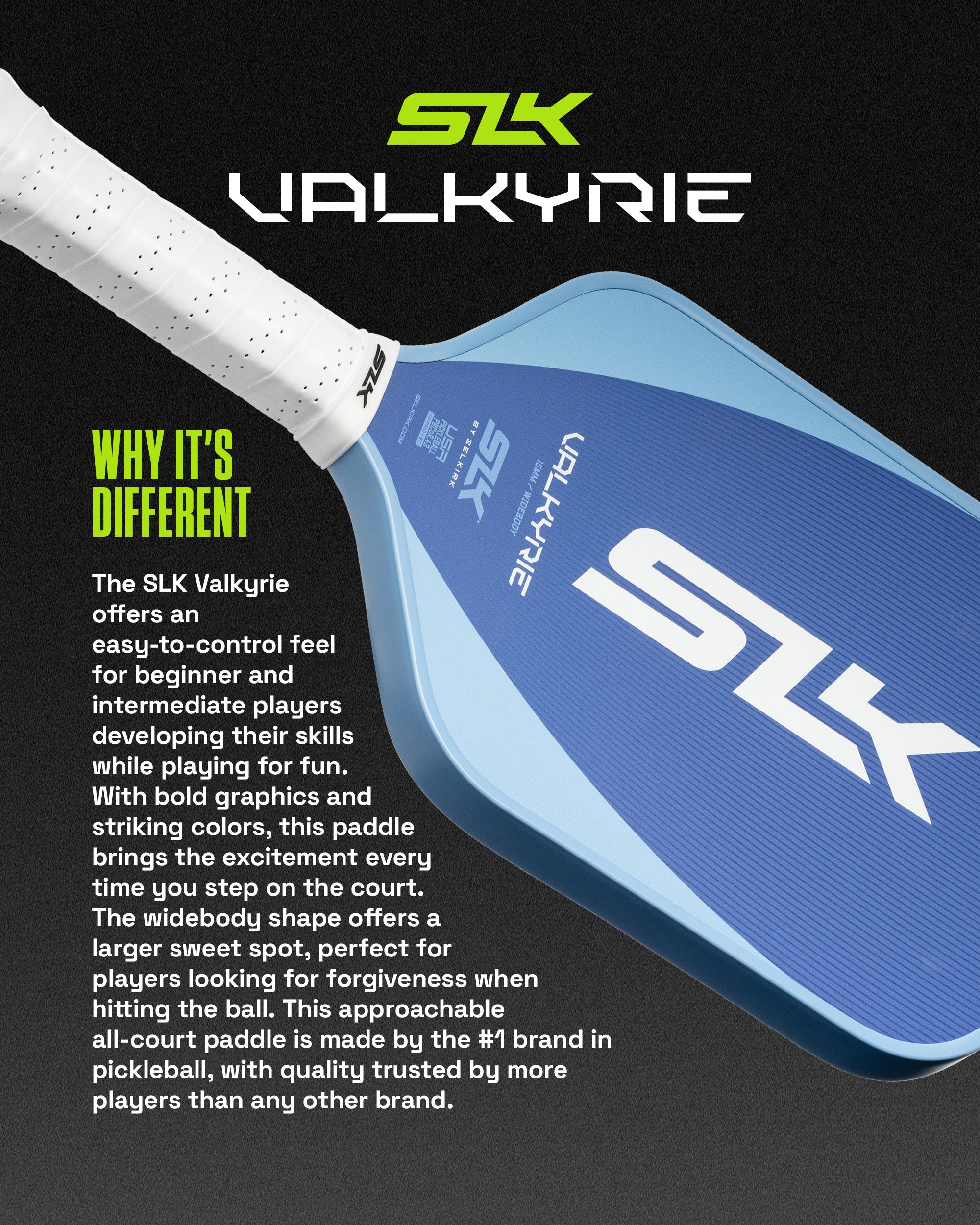 Selkirk SLK Valkyrie Pickleball Paddle (Widebody)