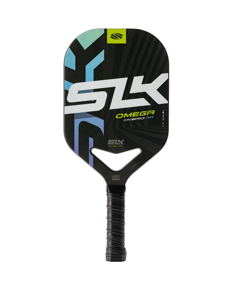 Load image into Gallery viewer, Selkirk SLK Omega Hybrid Air XL Pickleball Paddle white background
