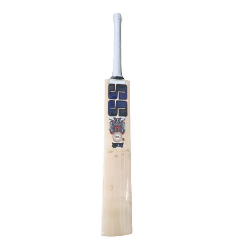 Load image into Gallery viewer, SS Devils Blue English Willow Cricket Bat Front Side White Background
