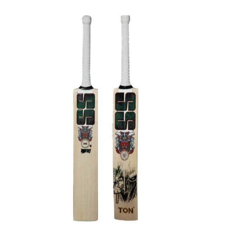 Load image into Gallery viewer, SS Devils Green Cricket bat Back Side , Front Side White Background
