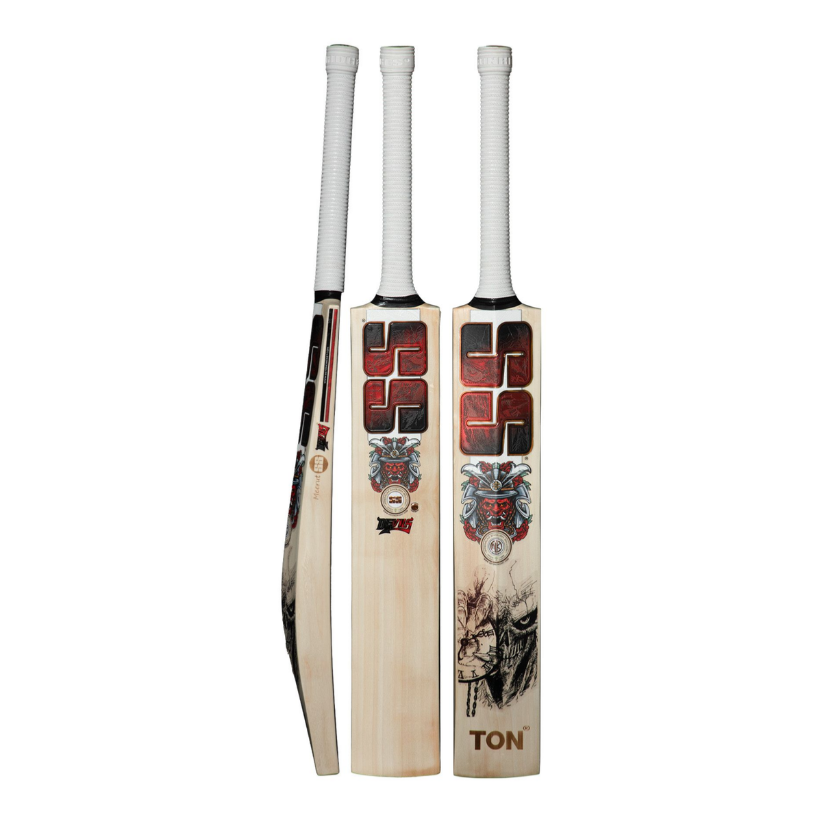 SS Devils Red English Willow Cricket Bat