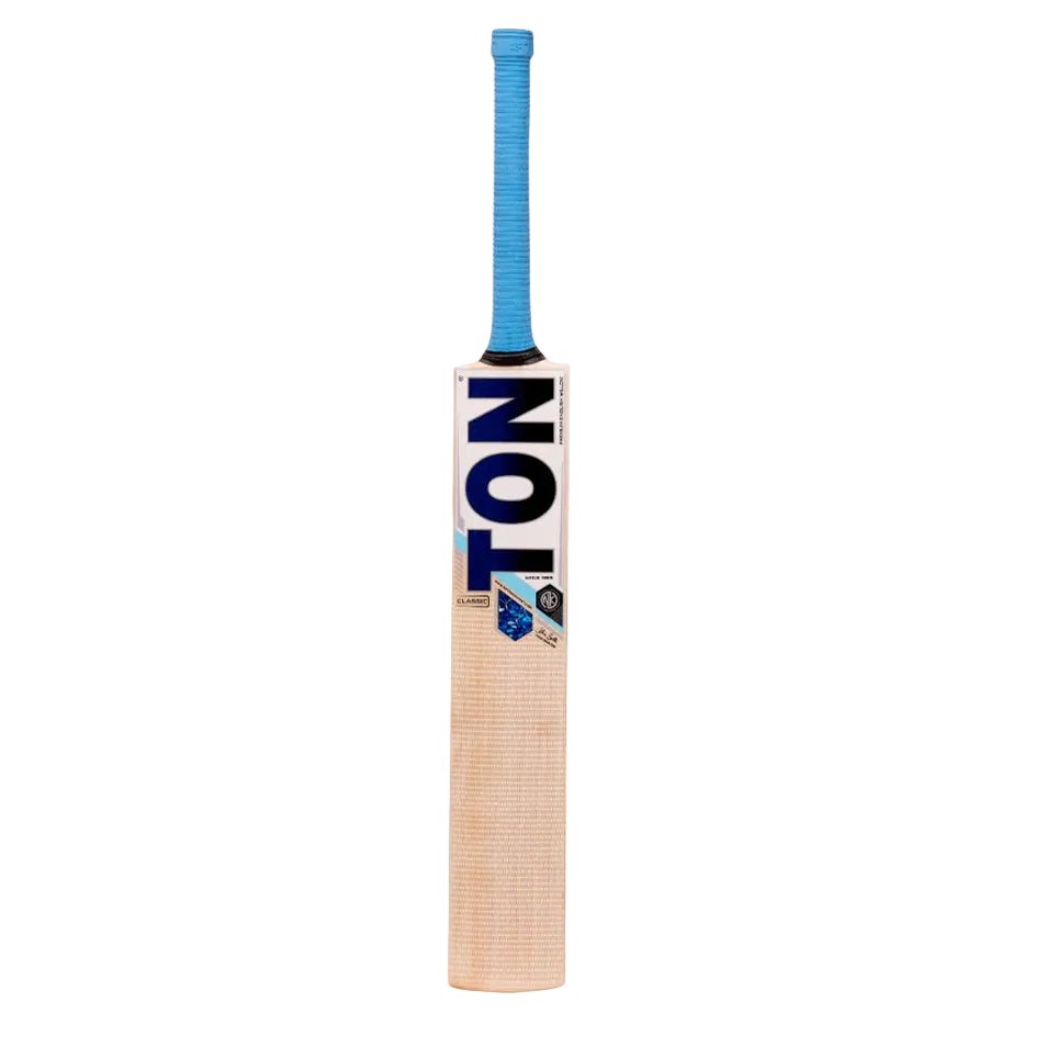 SS Ton Classic English Willow Cricket Bat Front View White Background 