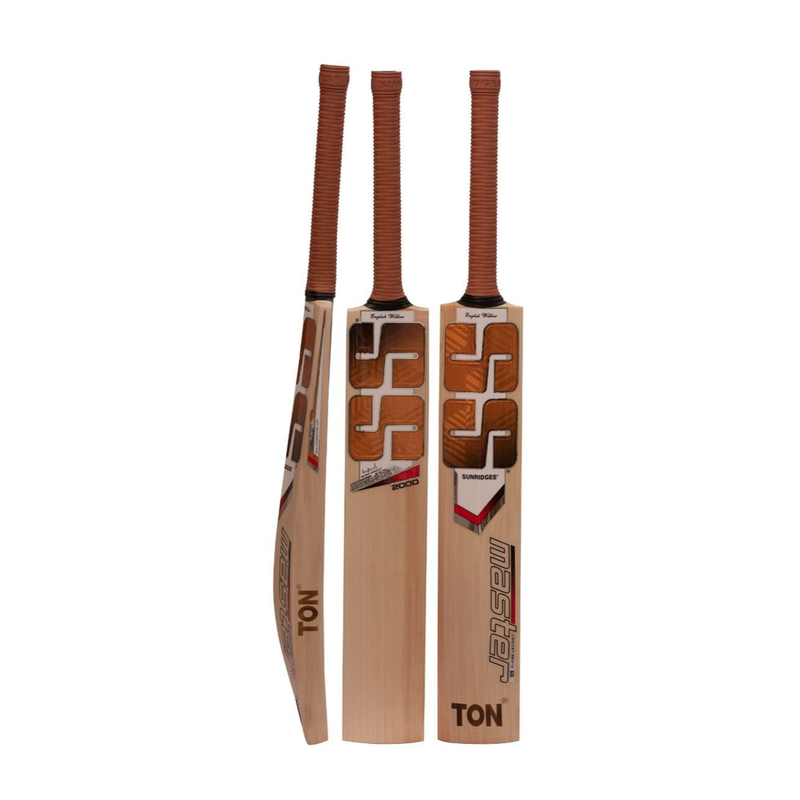Load image into Gallery viewer, SS Master 2000 English Willow Cricket Side View Back View White Background
