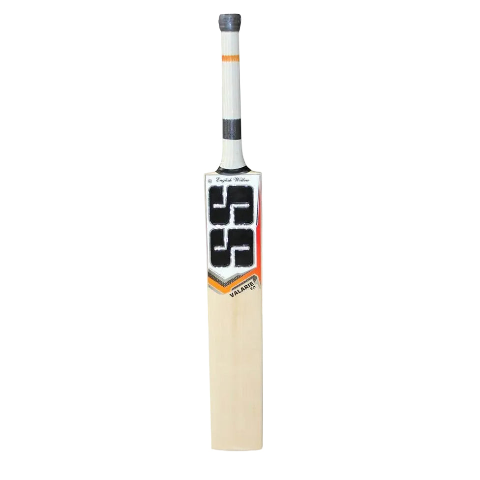 SS Valarie 3.0 English Willow Womens Cricket Bat English Willow Bat White Background Front Side  
