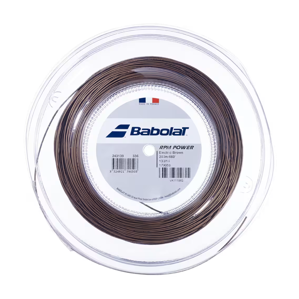 Babolat RPM Power Tennis String (Electric Brown)