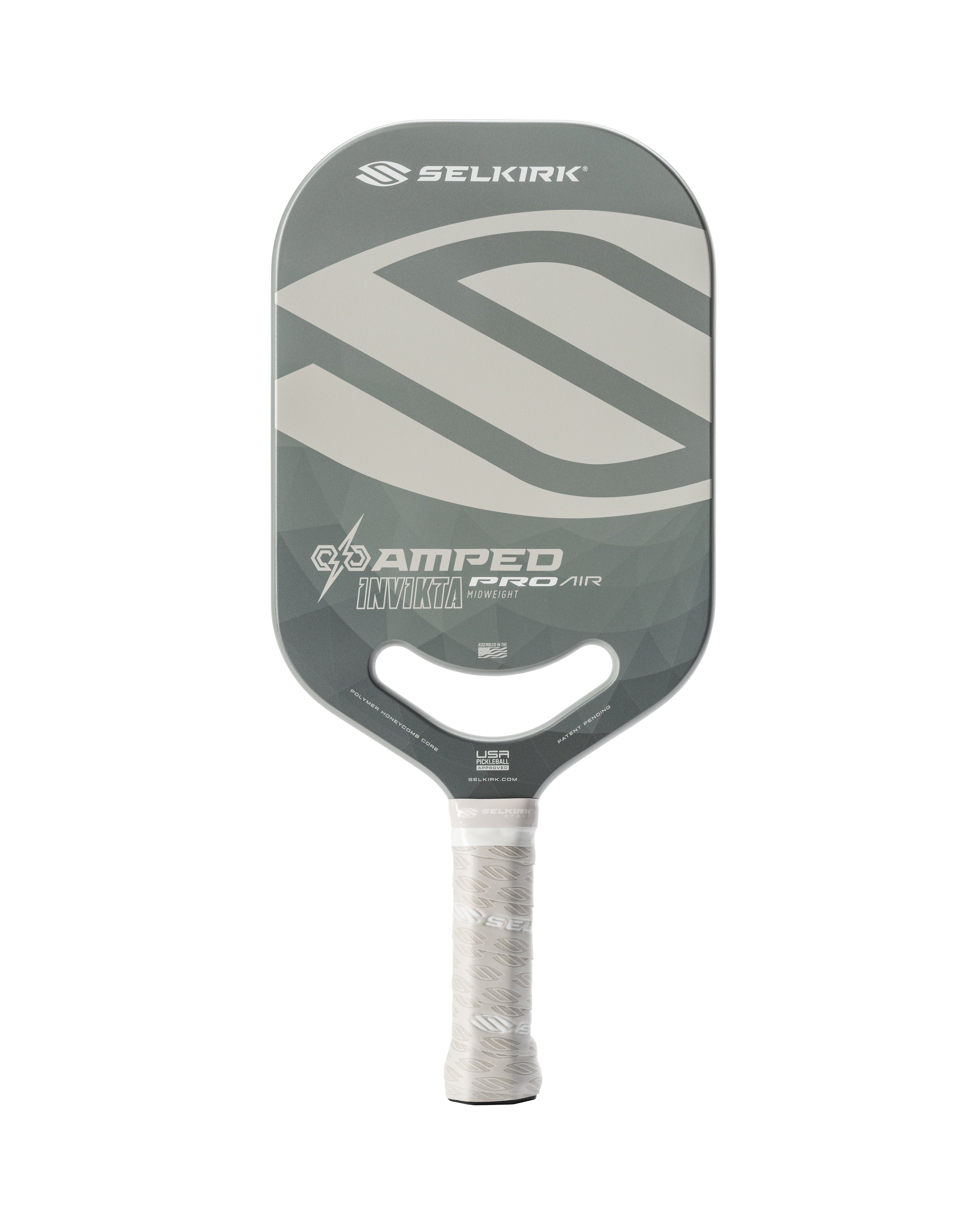 Silkirk Amped Pro Air-Invikta Pickleball Paddle black front

