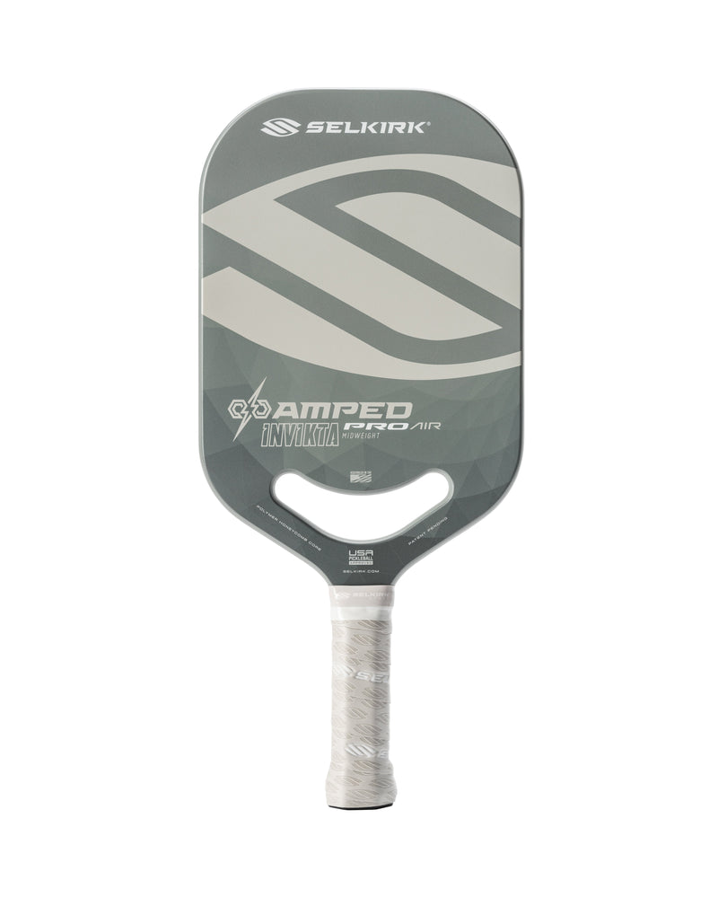 Load image into Gallery viewer, Silkirk Amped Pro Air-Invikta Pickleball Paddle black front

