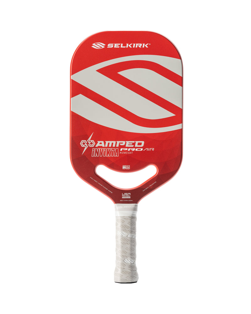 Load image into Gallery viewer, Silkirk Amped Pro Air-Invikta Pickleball Paddle red front
