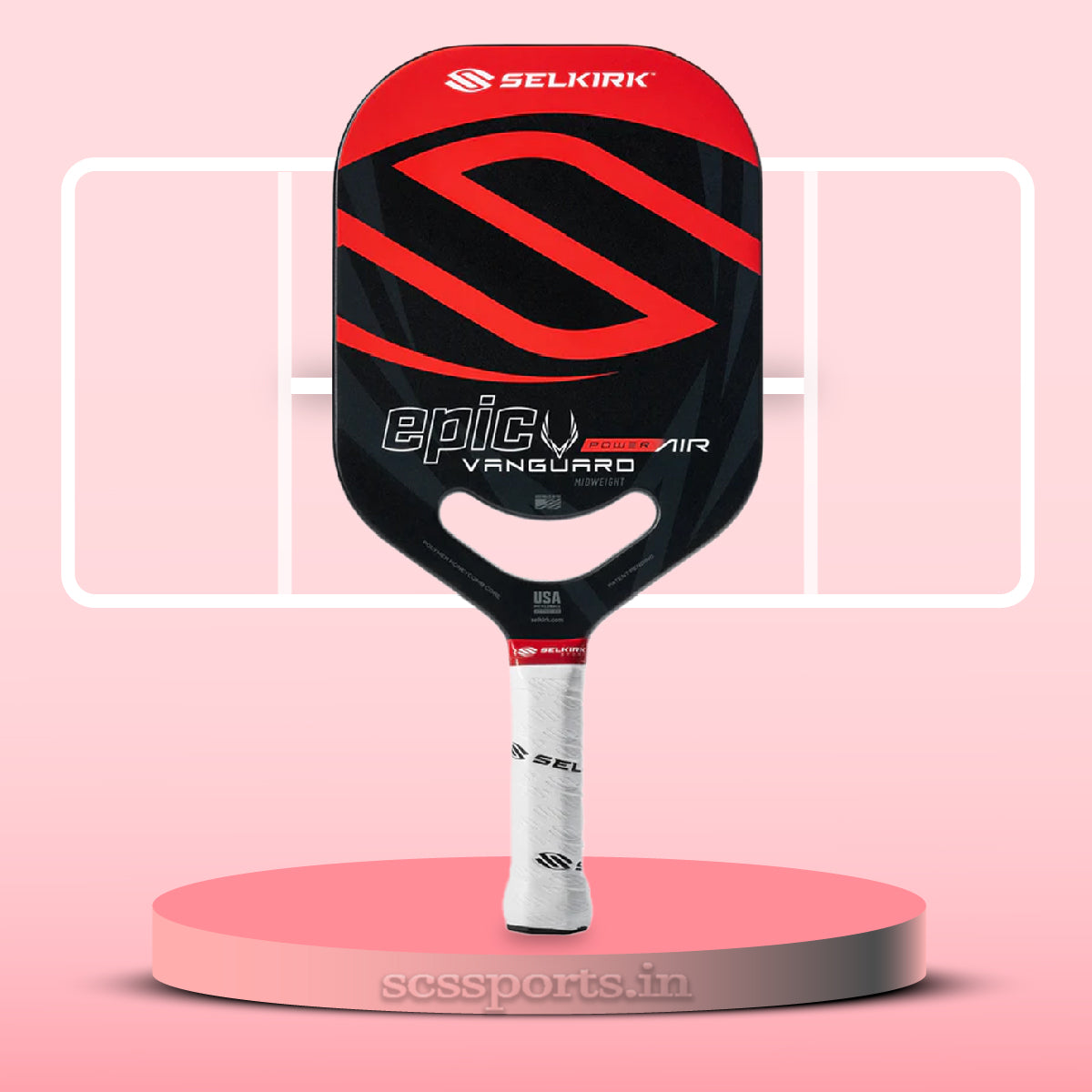Selkirk Vanguard Power Air-Epic Pickleball Paddle red