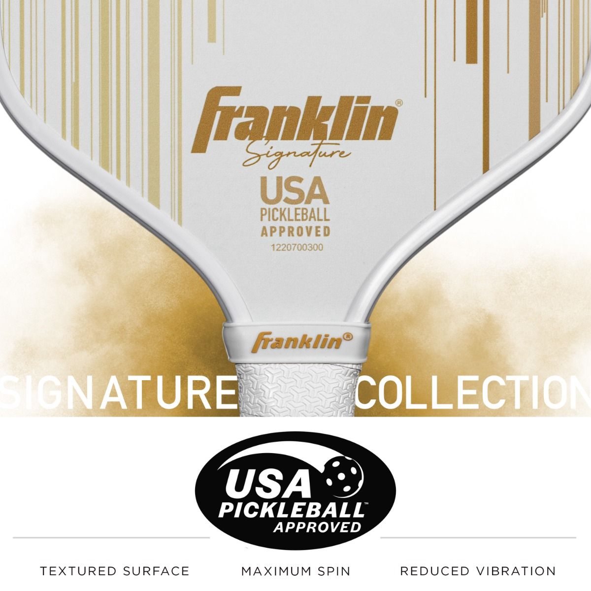Franklin Signature Series Fiberglass Pickleball Paddle with MaxGrit