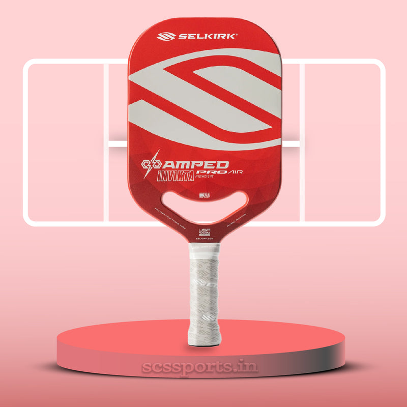 Load image into Gallery viewer, Silkirk Amped Pro Air-Invikta Pickleball Paddle red
