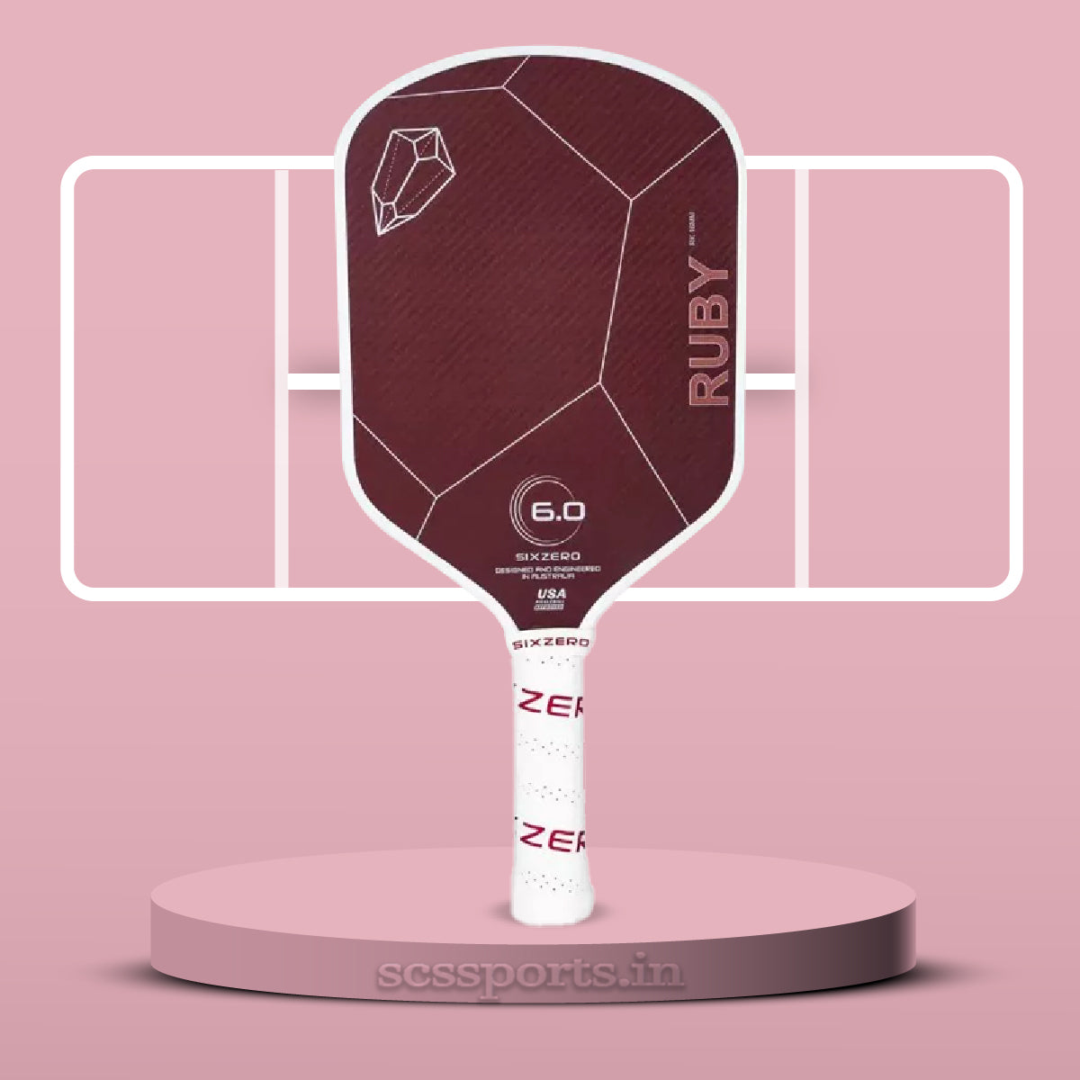 Sixzero Ruby 16 MM Pickleball Paddle