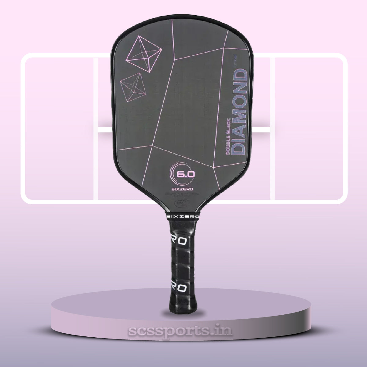 Sixzero Double Black Diamond Control 16 MM Pickleball Paddle