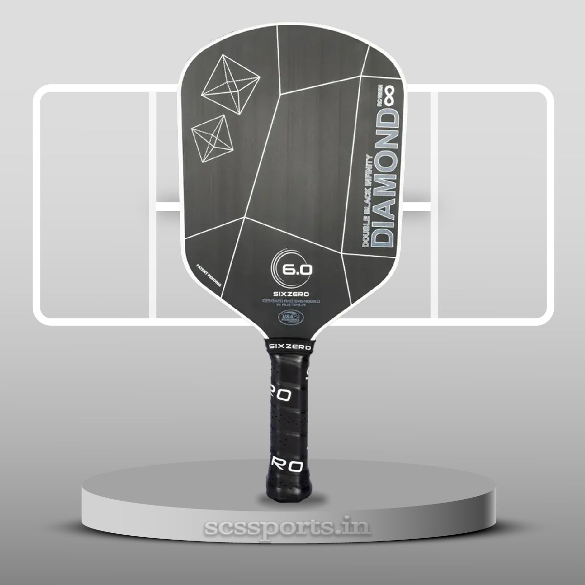 Sixzero Double Black Diamond Infinity 16 MM Pickleball Paddle