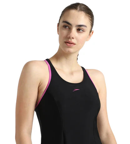 speedo End Racerback Swimdress Boyleg Swimming Costume(Female)