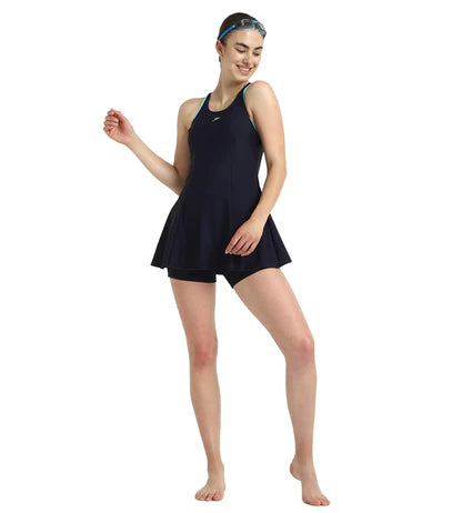 speedo End Racerback Swimdress Boyleg Swimming Costume(Female)