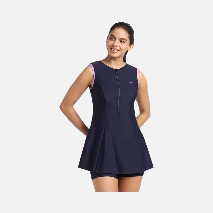 Speedo Af Closebk S Dress W/B Leg Swimming Costume (Female)