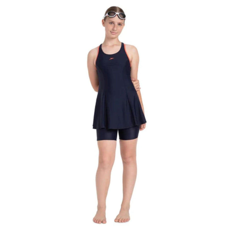Load image into Gallery viewer, Speedo JF Racerback Swimdress with Boyleg
