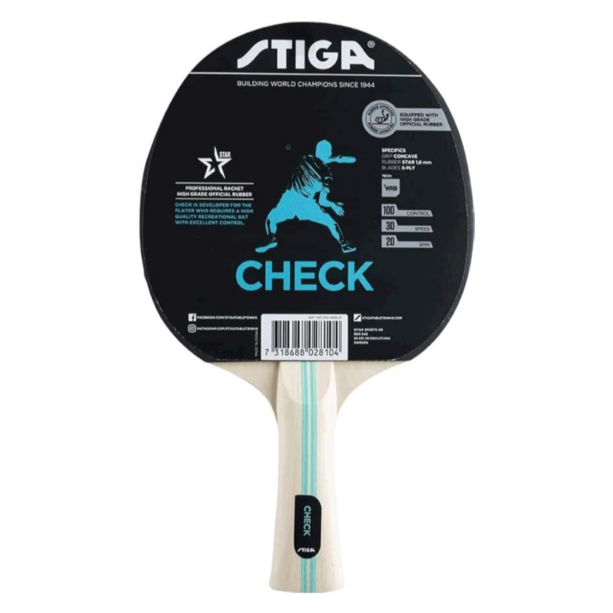 Stiga Hobby (Check) Table Tennis Bat