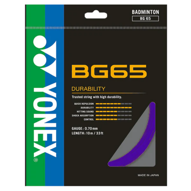 Load image into Gallery viewer, Yonex BG 65 0.70mm Badminton String
