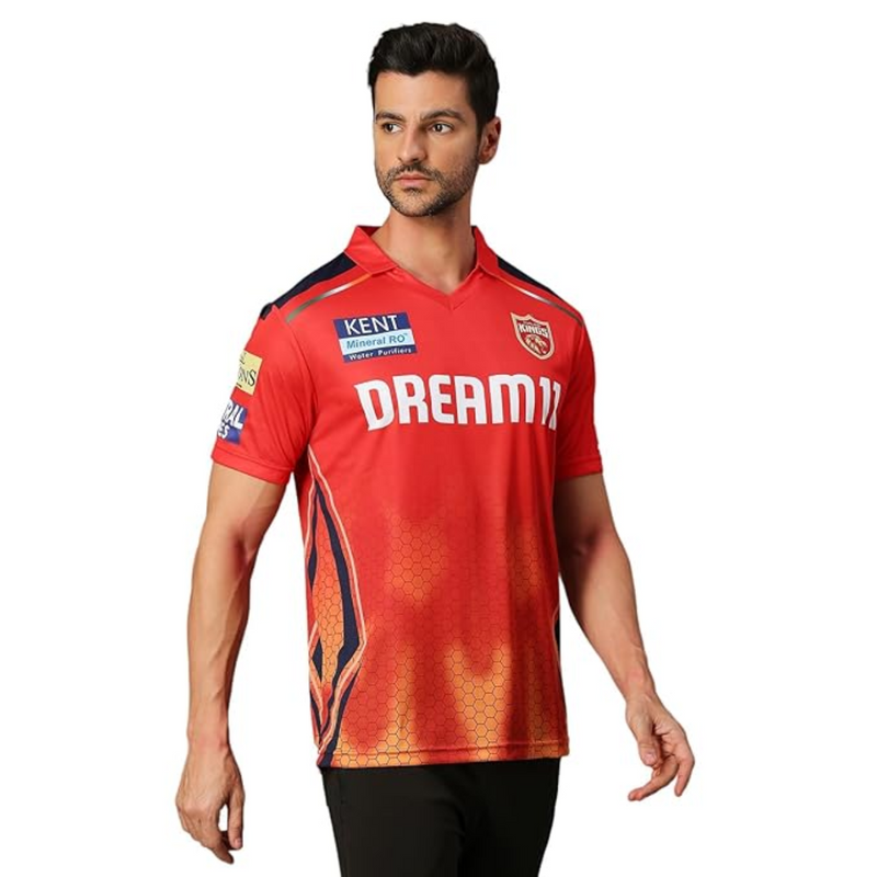 Load image into Gallery viewer, Playr PBKS Fan Jersey Plain Cricket Apparel
