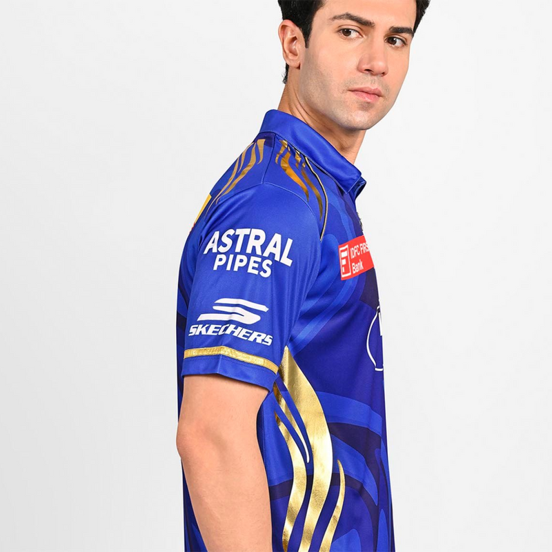 Load image into Gallery viewer, Skechers Mumbai Indians Replica Jersey Cricket Apparel
