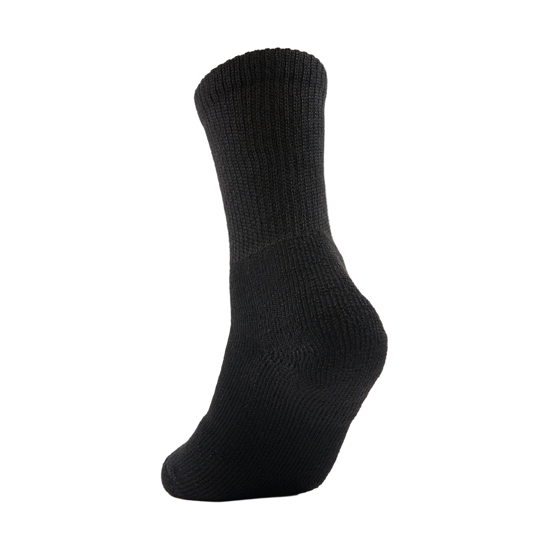 Thorlo Maximum Cushion Crew Tennis Socks In Black Color