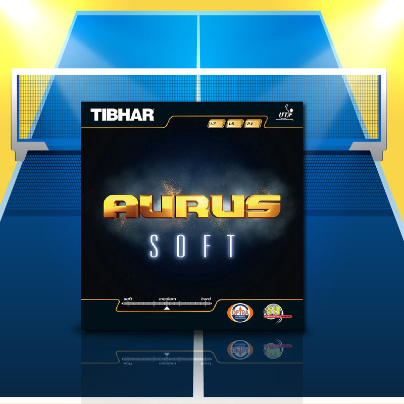 Load image into Gallery viewer, Tibhar Aurus Soft 2.1 Table Tennis Rubber
