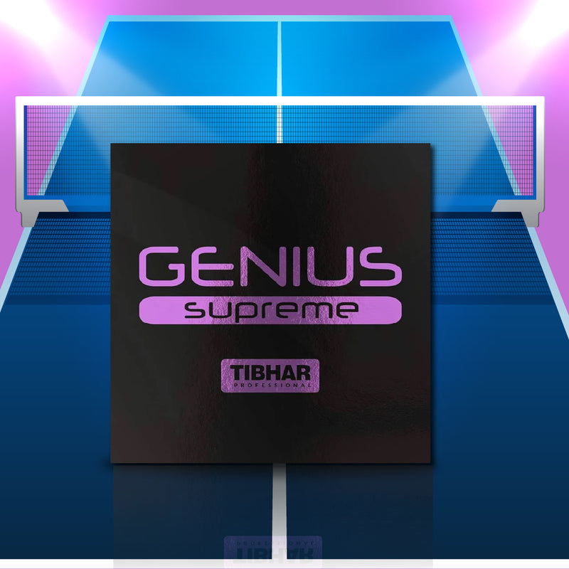 Load image into Gallery viewer, Tibhar Genius Supreme Max Table Tennis Rubber (Black)
