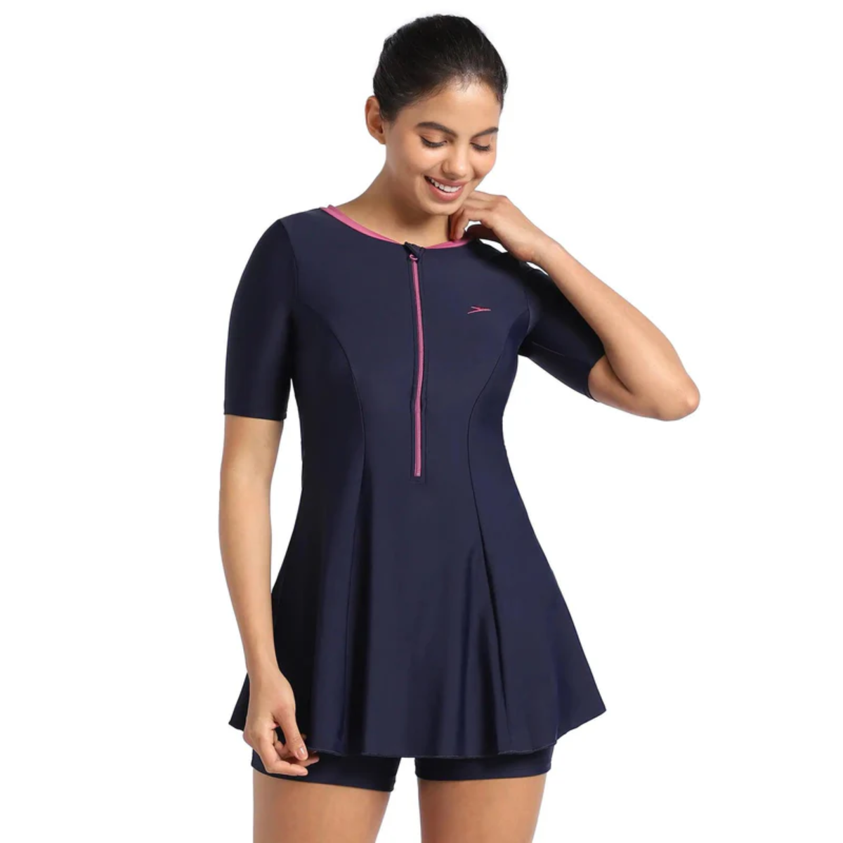 Speedo Af Closeback Swim Dress W Boyleg Swimming Costume(Female)