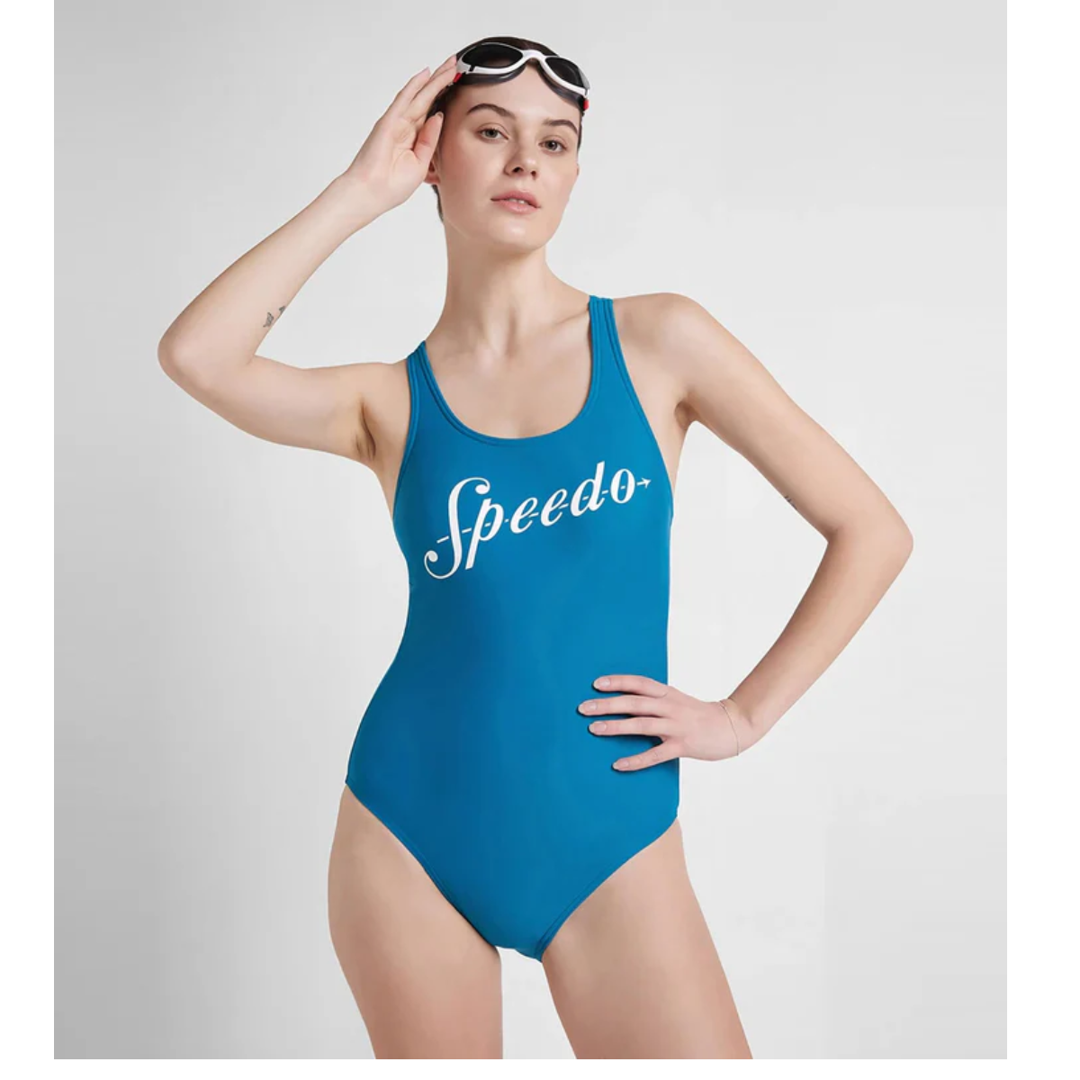 Speedo Af Heritage Logo Racerback Swimming Costume( Female)