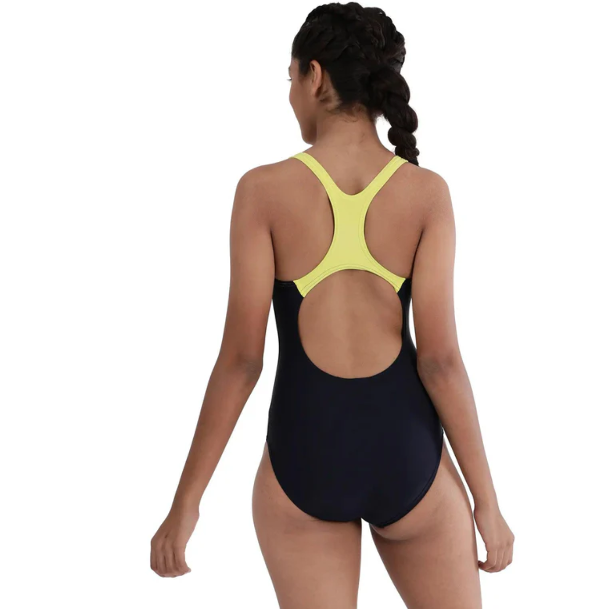 Speedo Jf Medley Logo Muscle Back Swimming Costume(Girls)