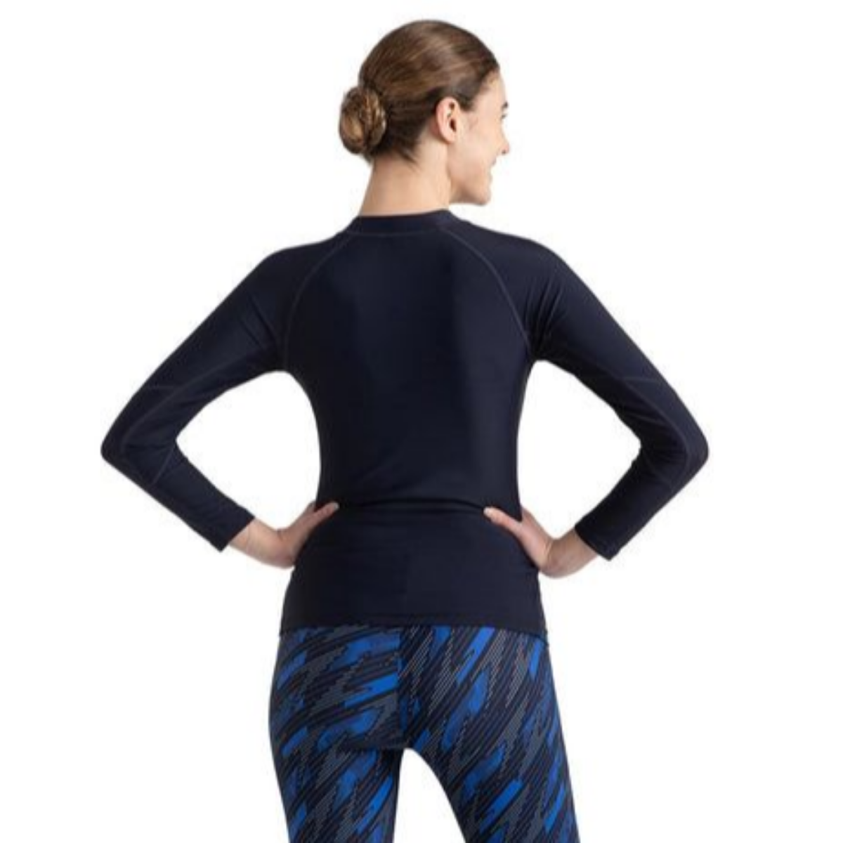 Speedo AF Hypboom Long Sleeve Rash Top Swimming Costume Female