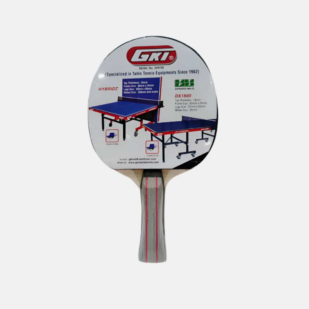 GKI Euro Hybridz Table Tennis Bat