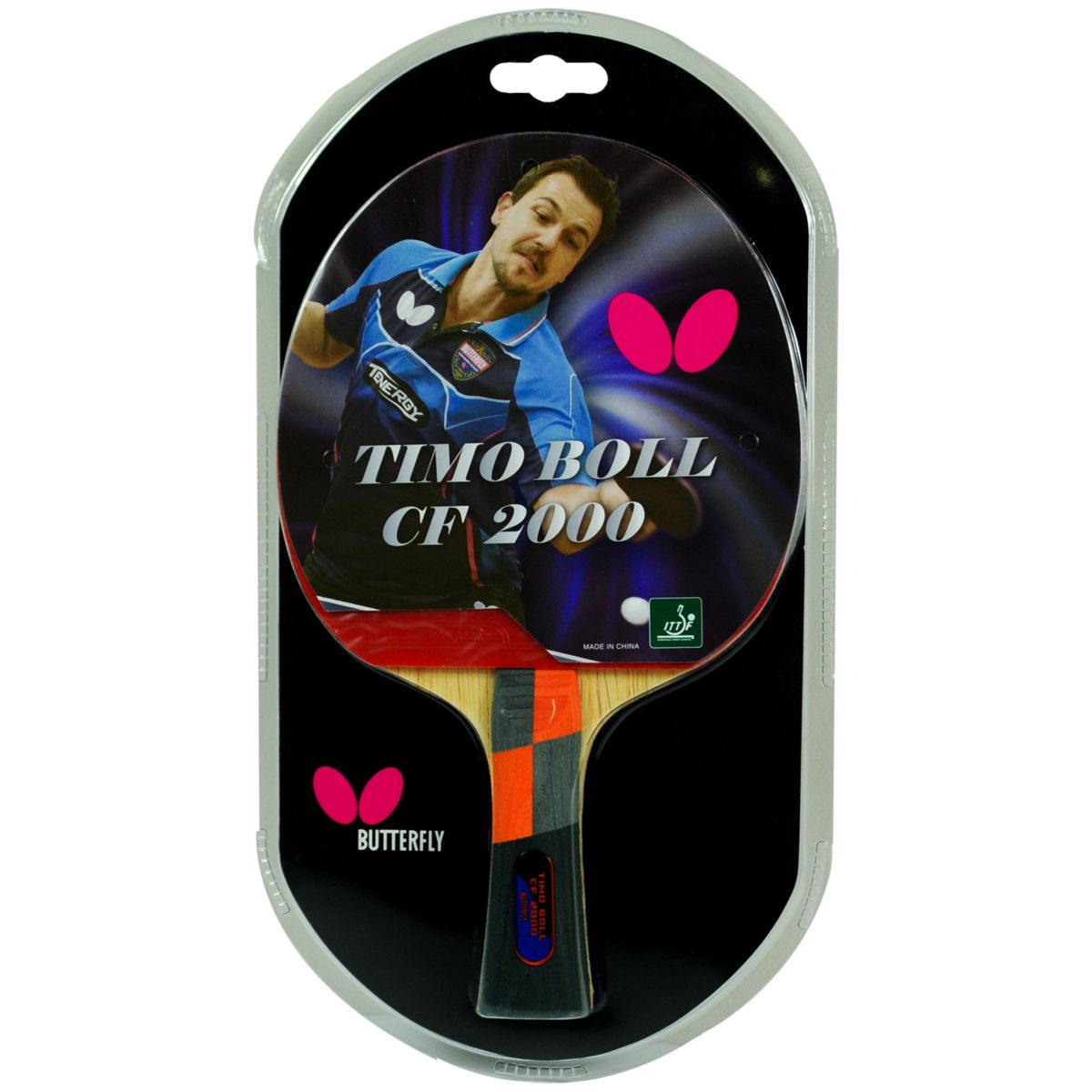 Butterfly Timoboll CF 2000 Table Tennis Bat (With 2 Balls)