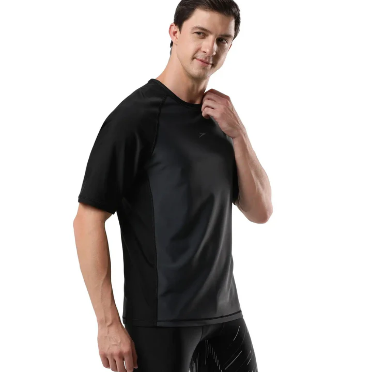 Speedo AM Short Sleeve Sun Top Swimming Costume Male