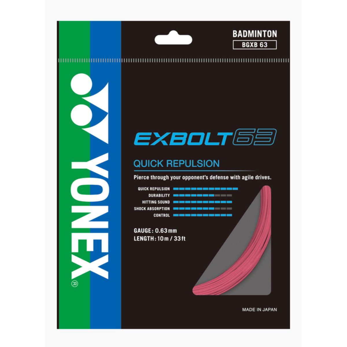 Yonex BG Exbolt 63 Badminton String
