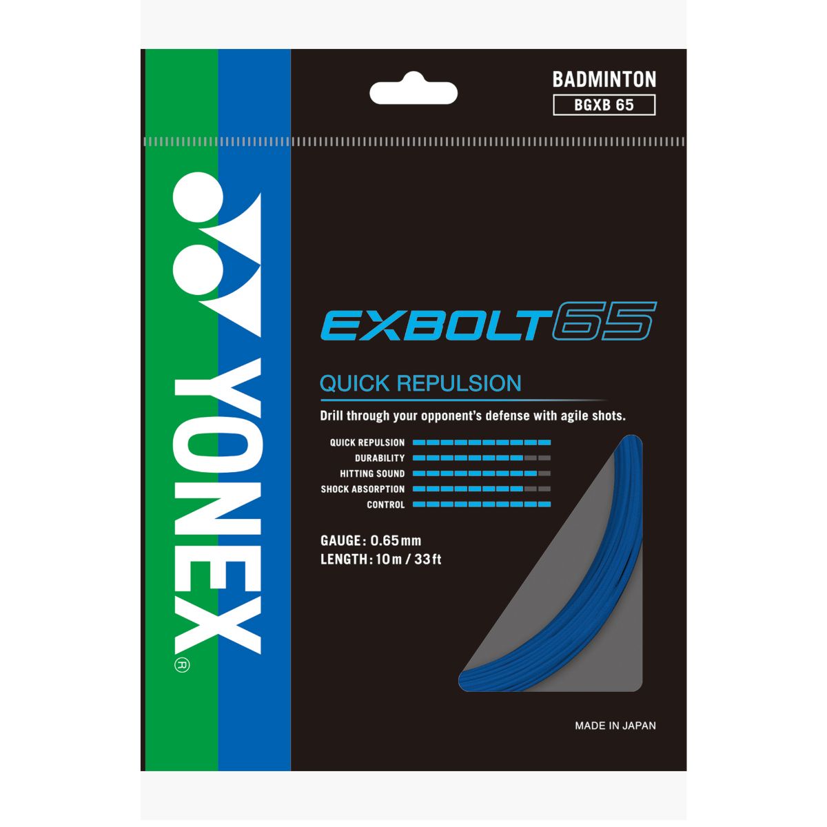 Yonex BG Exbolt 65 Badminton String