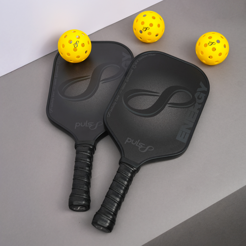 Puls8 Energy 18K Carbon Pickleball Paddle (2 Paddles + 3 Balls)