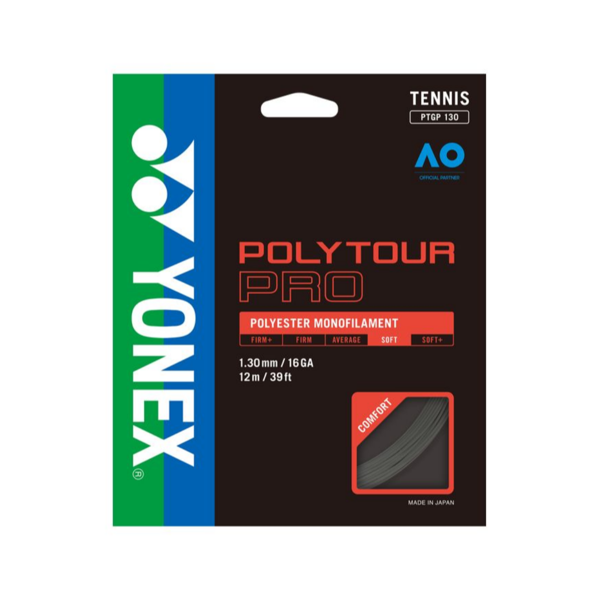 Yonex Polytour Pro 130 Tennis String (Cut from Coil)