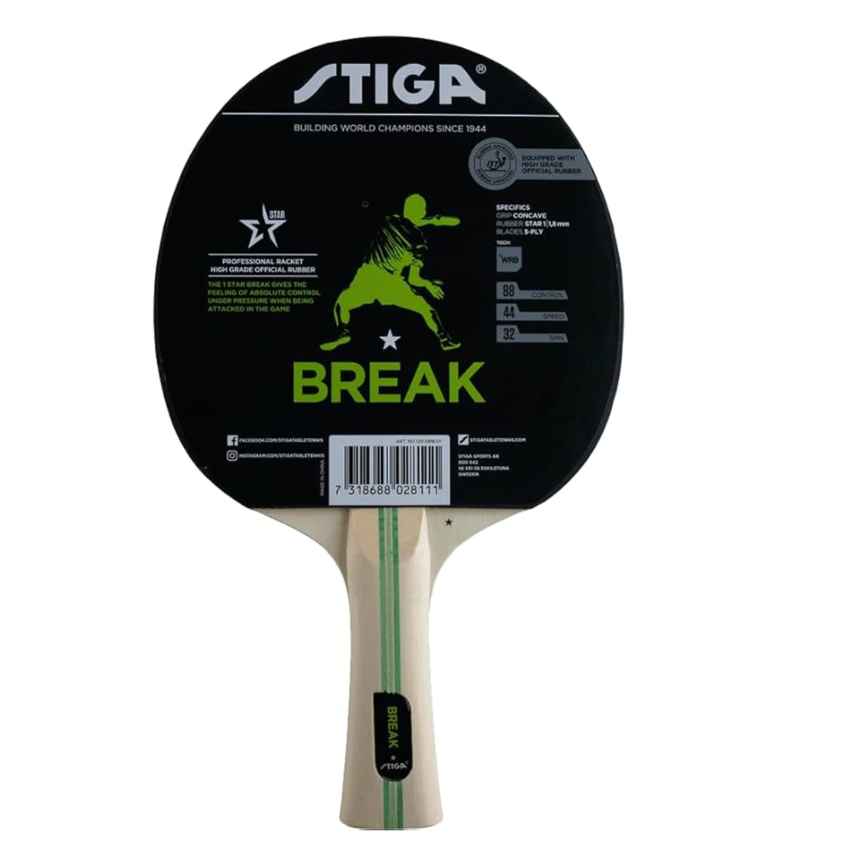 Stiga Break 1 Star Table Tennis Bat
