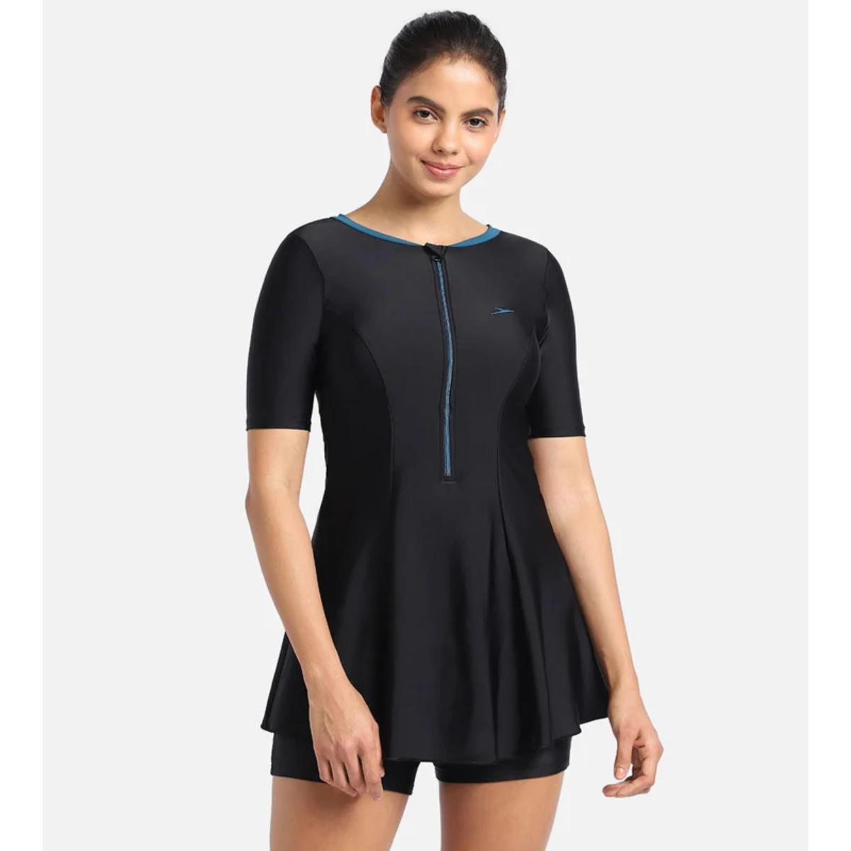 Speedo Af Closeback Swim Dress W Boyleg Swimming Costume(Female)