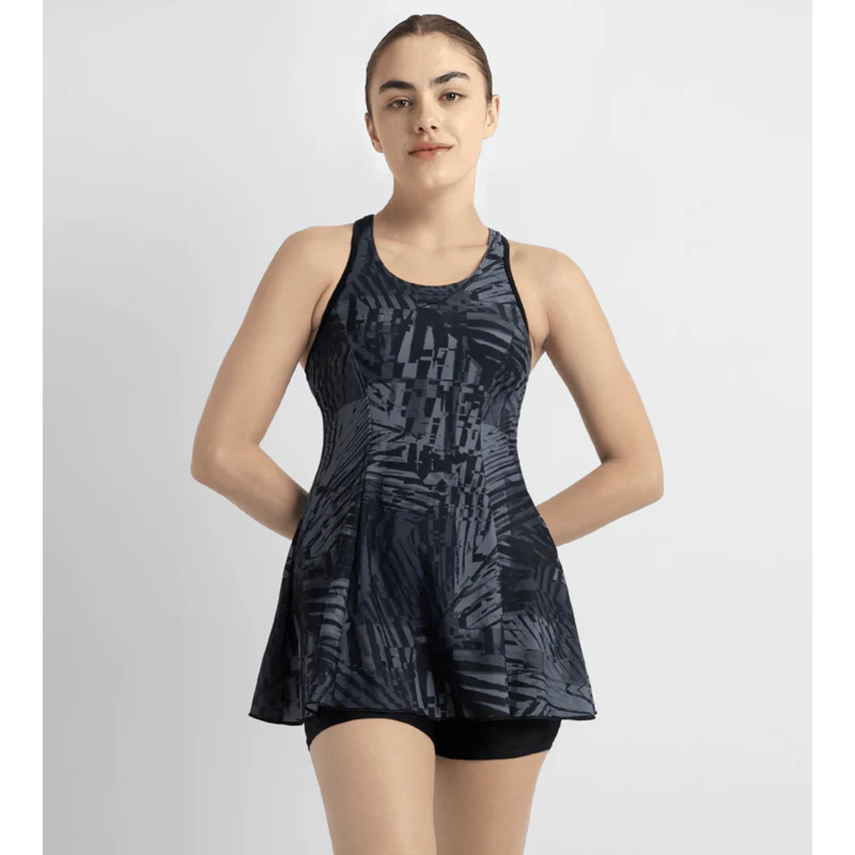 Speedo Racerback Swimdress With Boyleg Swimming Costume(Female)